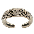 David Yurman Sterling Silver Sculptural Hinged Cuff Bracelet