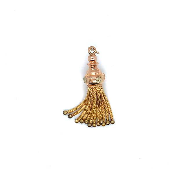Estate Victorian 14K Gold Tassel Pendant
