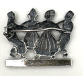 Vintage Sterling Silver Children Ring Around The Rosie Brooch
