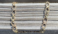 Vintage 9k Gold Alternating Rope Link British Charm Bracelet