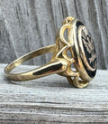 10k Gold Fraternal Order of Eagles Ladies Auxilary Signet Ring