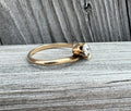 Victorian 10k Gold Toi et Moi Old Mine Cut Diamond Ring 1.00 CTW Two Stone Ring