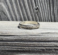 Art Deco 18k White Gold Bristol Seamless Band Ring Vintage Milgrain Size 6