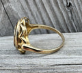10k Gold Fraternal Order of Eagles Ladies Auxilary Signet Ring