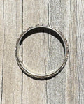 Art Deco 18k White Gold Bristol Seamless Band Ring Vintage Milgrain Size 6