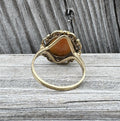 Vintage 10k Gold Shell Cameo Ring Women’s Profile Estate Cameo Ring