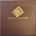 Sydney Evan 14k Gold & Diamond Luck Block Ring With Original Box