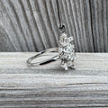 Vintage 14k Gold Jewels of JCY Diamond Sunburst Ring