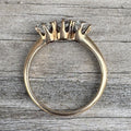 Estate 10K Gold Old Mine Cut Diamond Ring Antique Victorian Style Ring