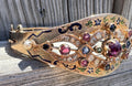 Estate 14k (583) Imperial Russian Gold Ruby Diamond & Sapphire Enamel Bracelet