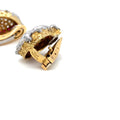 Charles De Temple Brutalist Ruby and Diamond Clip-On Earrings
