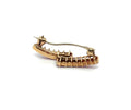 Vintage 14K Gold Ruby Diamond Brooch Step Cut Ruby Pin Estate