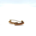 Vintage 14K Gold Ruby Diamond Brooch Step Cut Ruby Pin Estate