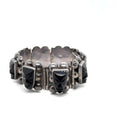 Sterling Silver Mexican PJ Wide Link Bracelet – 54.8g Heavy Vintage 7"