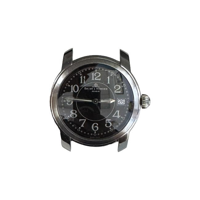 Baume & Mercier Capeland Men’s Swiss Quartz Watch, Black Dial, Date, 37mm