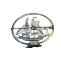H& H de Matteo Sterling Silver Ship and Lighthouse Brooch